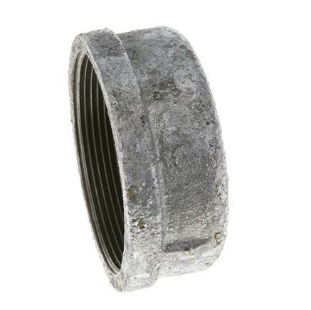 Rp 2 1/2'' Zinc plated Cast iron End cap Round 25 Bar