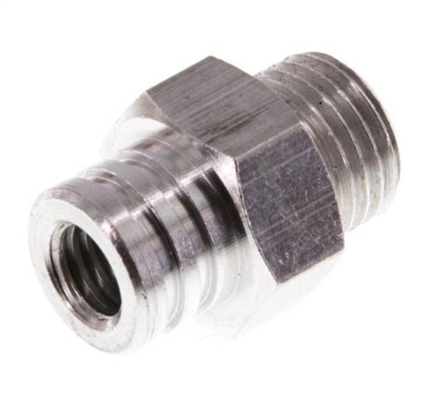 G 1/4'' Boquilla de ventosa de aluminio macho DN 6.5 SW 17 [2 Piezas]