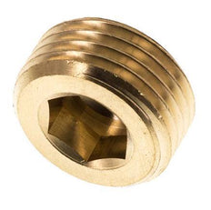 G 1/2'' Brass Closing plug with Inner Hex without collar 16 Bar [2 Pieces]