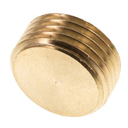 G 1/2'' Brass Closing plug with Inner Hex without collar 16 Bar [2 Pieces]