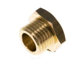 G 1/4'' Brass Closing plug with Outer Hex 16 Bar [5 Pieces]