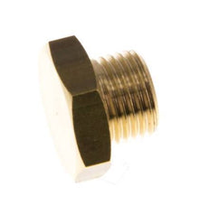 G 1/8'' Brass Closing plug with Outer Hex 16 Bar [10 Pieces]