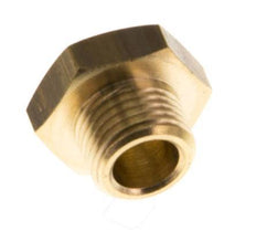 G 1/8'' Brass Closing plug with Outer Hex 16 Bar [10 Pieces]