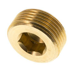 3/4'' Brass Closing plug with Inner Hex without collar 16 Bar [2 Pieces]