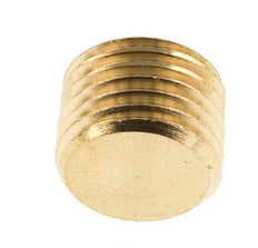 M14x1.5 Brass Closing plug with Inner Hex without collar 16 Bar [5 Pieces]