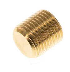 M8x0.75 Brass Closing plug with Inner Hex without collar 16 Bar [5 Pieces]