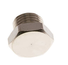 G 1/4'' Nickel plated Brass Closing plug with Outer Hex 16 Bar [10 Pieces]