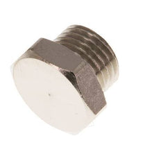 G 1/4'' Nickel plated Brass Closing plug with Outer Hex 16 Bar [10 Pieces]