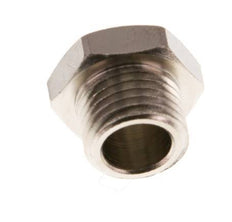 G 1/4'' Nickel plated Brass Closing plug with Outer Hex 16 Bar [10 Pieces]