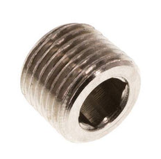 1/8'' Nickel plated Brass Closing plug with Inner Hex without collar 16 Bar [10 Pieces]