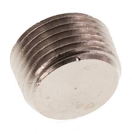 3/8'' Nickel plated Brass Closing plug with Inner Hex without collar 16 Bar [10 Pieces]