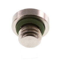 M5 Nickel plated Brass Closing plug with Inner Hex and FKM Seal 16 Bar [5 Pieces]