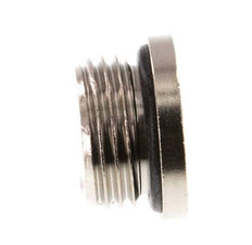 G 1/2'' Nickel plated Brass Closing plug with Inner Hex and NBR Seal 16 Bar [5 Pieces]