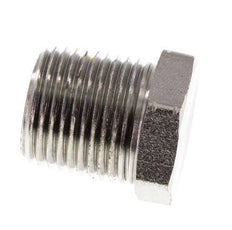 3/8'' NPT Male Zinc plated Steel Closing plug with Outer Hex 210 Bar [2 Pieces]