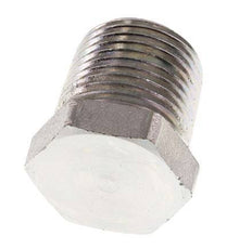 3/8'' NPT Male Zinc plated Steel Closing plug with Outer Hex 210 Bar [2 Pieces]