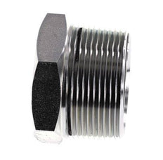1 1/2'' NPT Male Zinc plated Steel Closing plug with Outer Hex 70 Bar