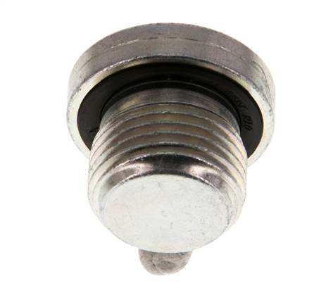 G 3/8'' Macho Tapón de cierre de acero galvanizado con hexágono interior y junta NBR 400 Bar [2 Piezas]