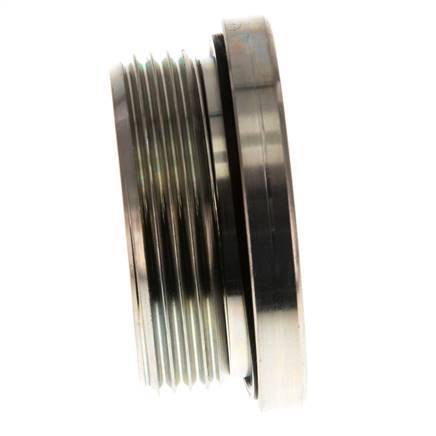 G 1 1/2'' Macho Tapón de cierre de acero galvanizado con hexágono interior y junta NBR 250 Bar