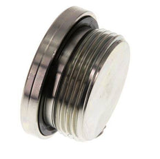 G 1 1/4'' Macho Tapón de cierre de acero galvanizado con hexágono interior y junta NBR 250 Bar