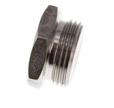 G 3/4'' Stainless steel Closing plug with Outer Hex 40 Bar