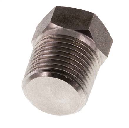 3/8'' NPT Male Stainless steel Closing plug with Outer Hex 210 Bar