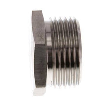 G 1'' Tapón de cierre de acero inoxidable con hexágono exterior 40 Bar