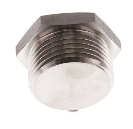 G 1'' Tapón de cierre de acero inoxidable con hexágono exterior 40 Bar