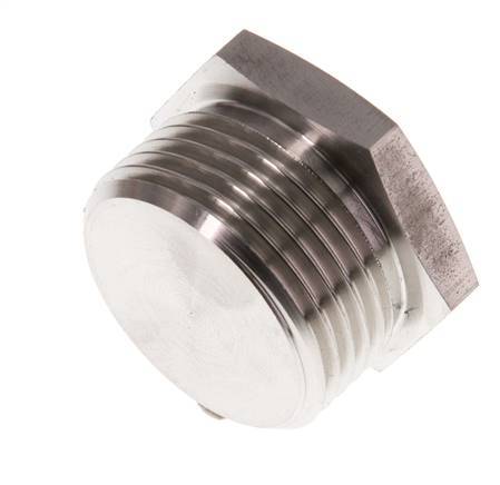 G 1'' Tapón de cierre de acero inoxidable con hexágono exterior 40 Bar
