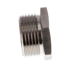 G 1'' Tapón de cierre de acero inoxidable con hexágono exterior 40 Bar