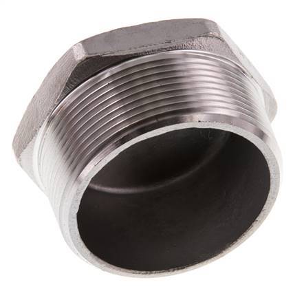 2'' NPT macho Tapón de cierre de acero inoxidable con hexágono exterior 16 Bar