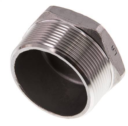 2'' NPT macho Tapón de cierre de acero inoxidable con hexágono exterior 16 Bar