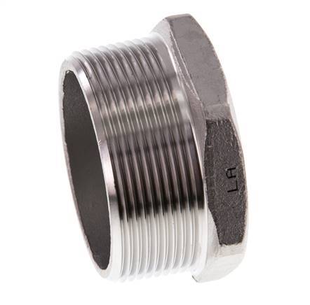 2'' NPT macho Tapón de cierre de acero inoxidable con hexágono exterior 16 Bar