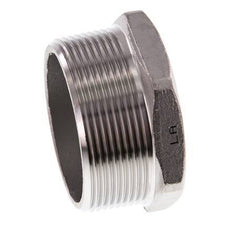 2'' NPT macho Tapón de cierre de acero inoxidable con hexágono exterior 16 Bar