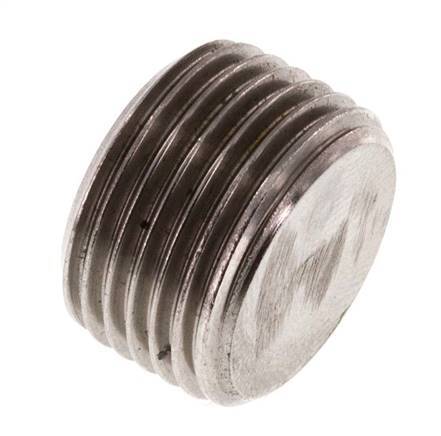 G 3/8'' Tapón de cierre de acero inoxidable con hexágono interior sin collarín 40 Bar