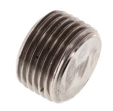 G 3/8'' Tapón de cierre de acero inoxidable con hexágono interior sin collarín 40 Bar