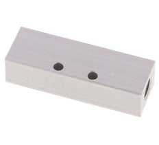2xG 1/8'' x 3xM5 Bloque distribuidor de aluminio de una cara 16 Bar