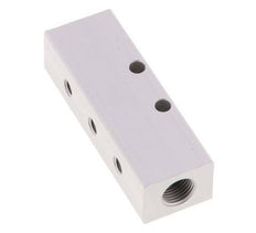 2xG 1/8'' x 3xM5 Bloque distribuidor de aluminio de una cara 16 Bar