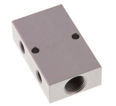 2xG 3/8'' x 2xG 1/8'' Aluminium Distributor Block One-sided 16 Bar
