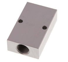 2xG 3/8'' x 2xG 1/8'' Aluminium Distributor Block One-sided 16 Bar