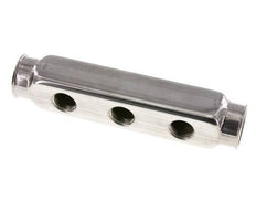 2xG 1'' x 3xG 1/2'' Bloque distribuidor de acero inoxidable de una cara 10 Bar