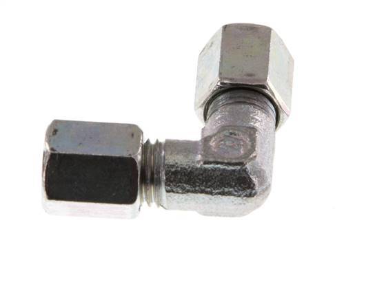 4LL Codo de acero galvanizado de 90 grados Anillo de corte 100 Bar DIN 2353