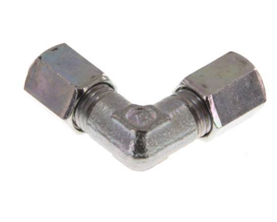 4LL Codo de acero galvanizado de 90 grados Anillo de corte 100 Bar DIN 2353