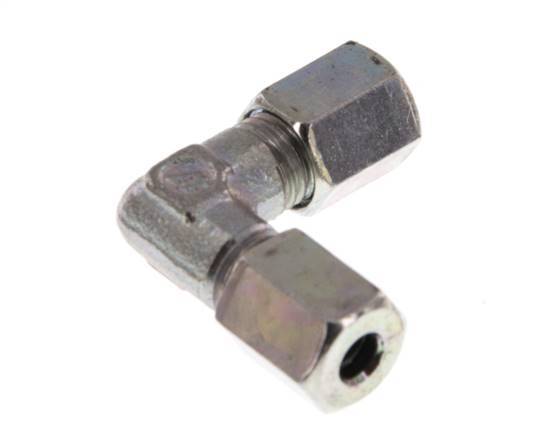 4LL Codo de acero galvanizado de 90 grados Anillo de corte 100 Bar DIN 2353