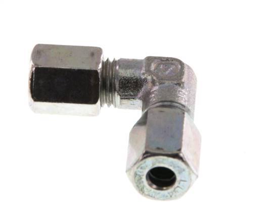 4LL Codo de acero galvanizado de 90 grados Anillo de corte 100 Bar DIN 2353