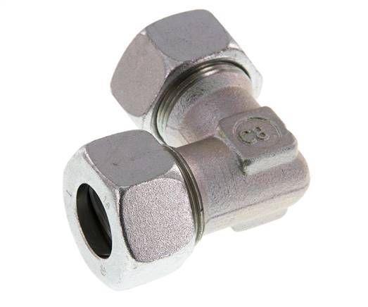 codo de 90 grados de acero galvanizado 18L Anillo de corte de 315 barras DIN 2353