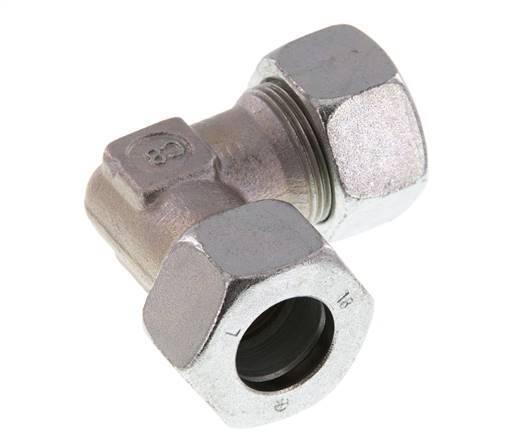 codo de 90 grados de acero galvanizado 18L Anillo de corte de 315 barras DIN 2353