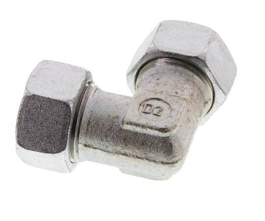 codo de 90 grados de acero galvanizado 22L Anillo de corte de 160 barras DIN 2353