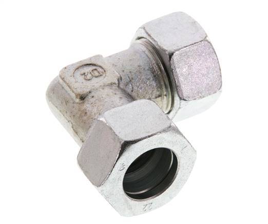 codo de 90 grados de acero galvanizado 22L Anillo de corte de 160 barras DIN 2353