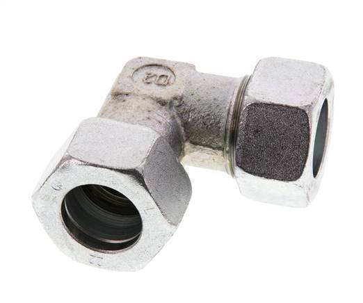 codo de 90 grados de acero galvanizado 22L Anillo de corte de 160 barras DIN 2353