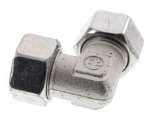 25S Zinc plated Steel 90 deg Elbow Cutting ring 400 Bar DIN 2353